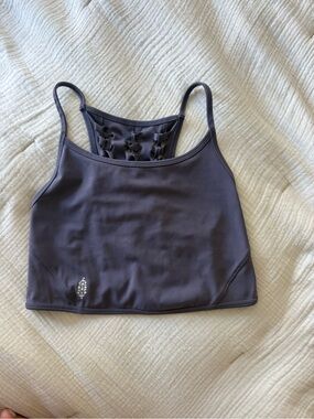FP Movement by Free People Purple Strappy-Back workout top size medium